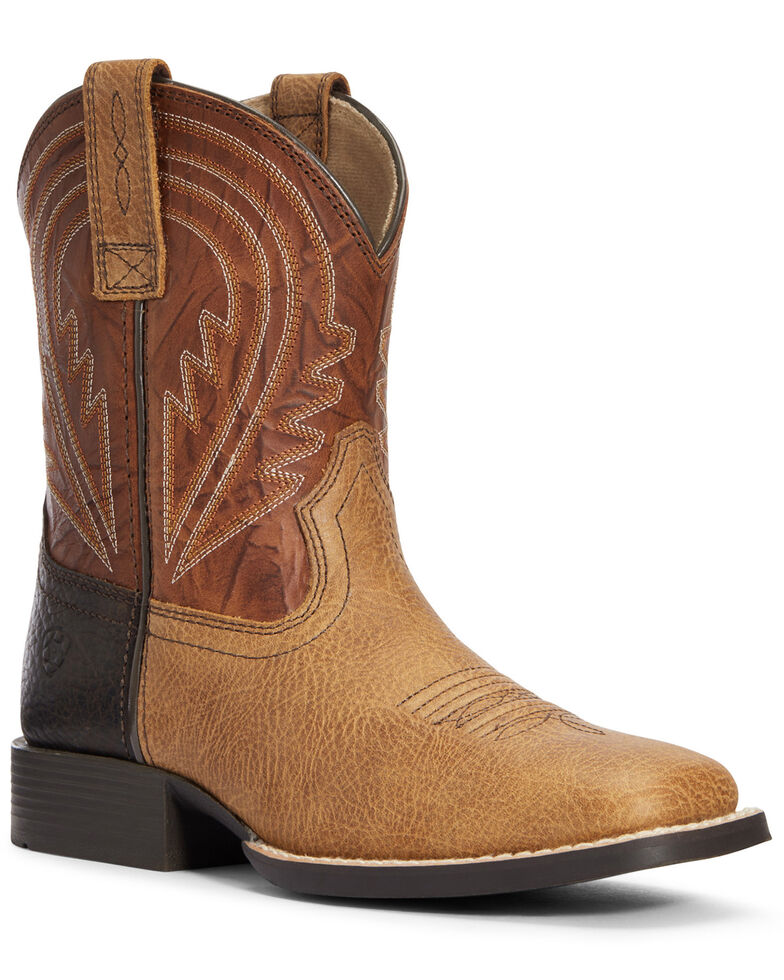 tan square toe boots