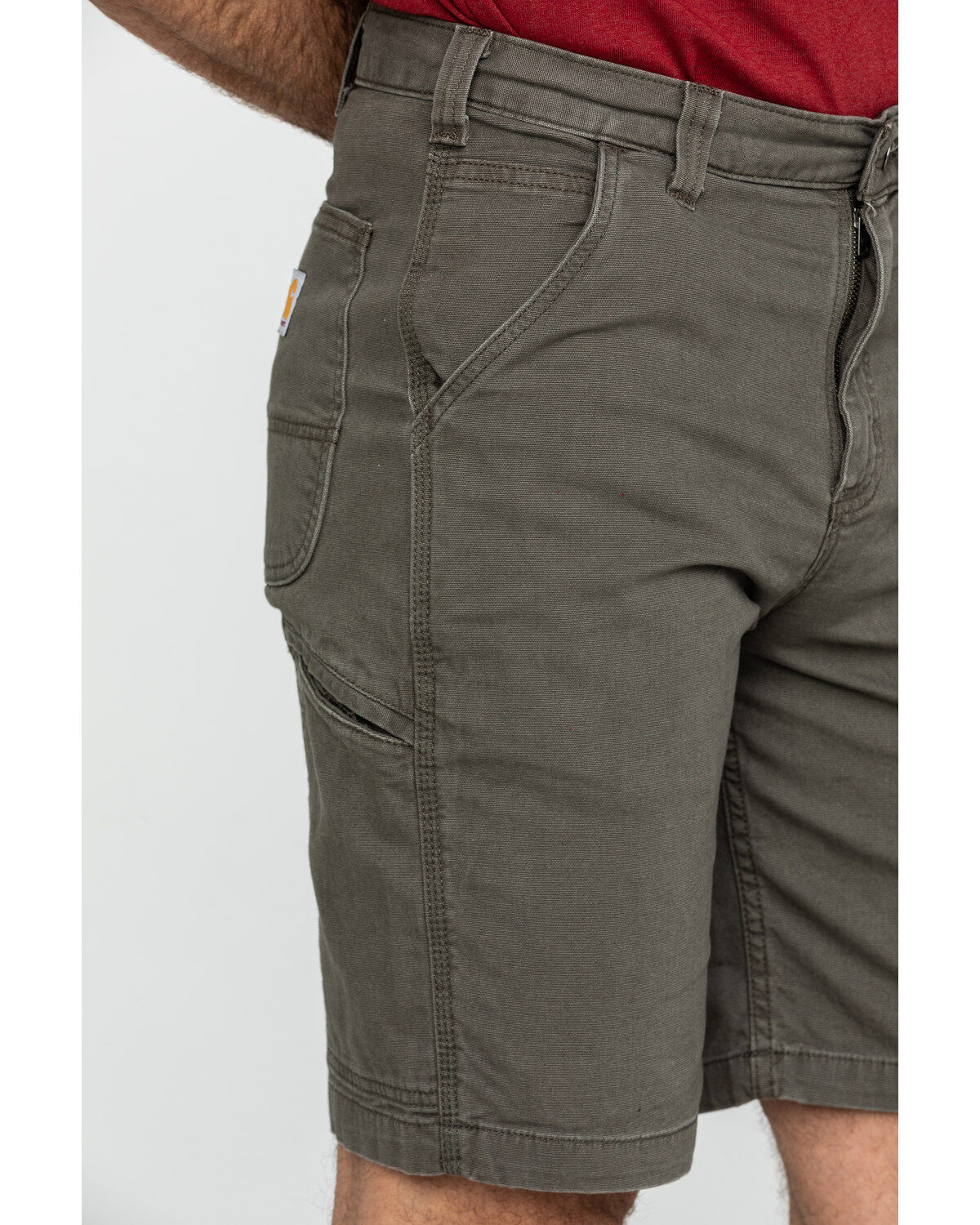 Image #4 - Carhartt Men's Charcoal 10" Rugged Flex Rigby Work Shorts, , hi-res