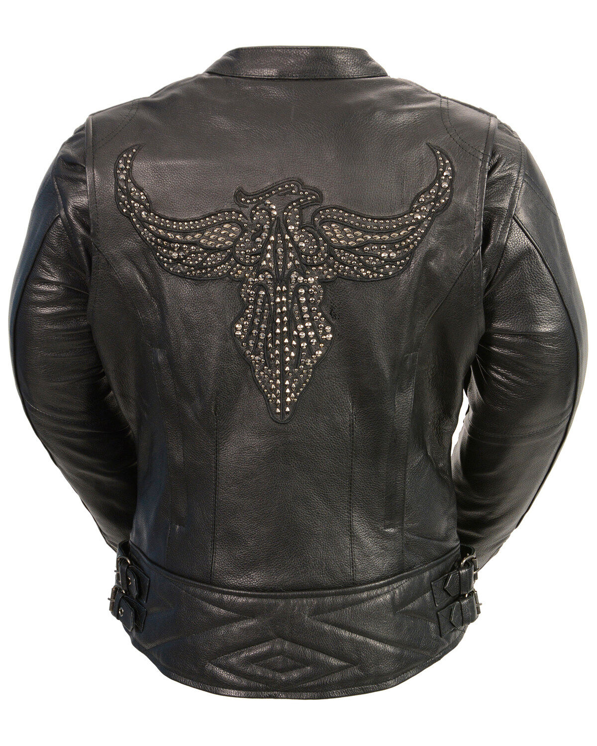 Image #3 - Milwaukee Leather Women's Concealed Carry Embroidered Phoenix Leather Jacket, Black, hi-res