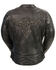 Milwaukee Leather Women's Black Conceal Carry Embroidered Phoenix Leather Jacket , Black, hi-res