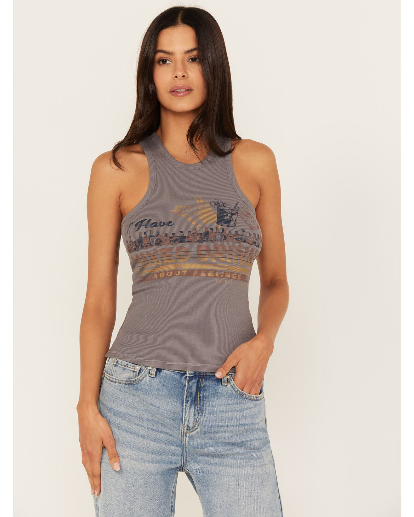 Cleo + Wolf Women's Mixed Drinks Graphic Tank