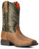 Ariat Boys' Firecatcher Alflafa Western Boots - Broad Square Toe , Brown, hi-res
