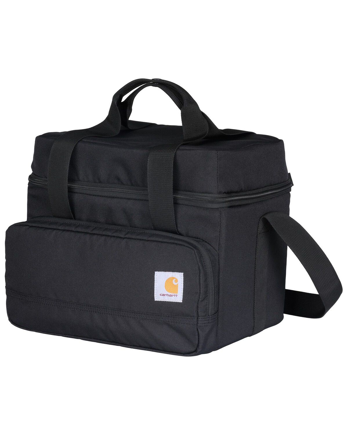 Image #2 - Carhartt Insulated 18 Can Two Compartment Cooler, Black, hi-res