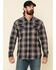 Image #1 - Moonshine Spirit Men's Ritual Large Dobby Plaid Long Sleeve Western Flannel Shirt , , hi-res