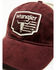 Wrangler Men's Steerhead Flag Patch Mesh-Back Dad Ball Cap , Burgundy, hi-res