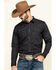 Image #1 - Cody James Men's Mesa Ridge Herringbone Print Long Sleeve Pearl Snap Western Shirt , , hi-res
