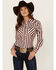 Image #2 - Wrangler Retro Women's Striped Long Sleeve Snap Western Shirt, , hi-res