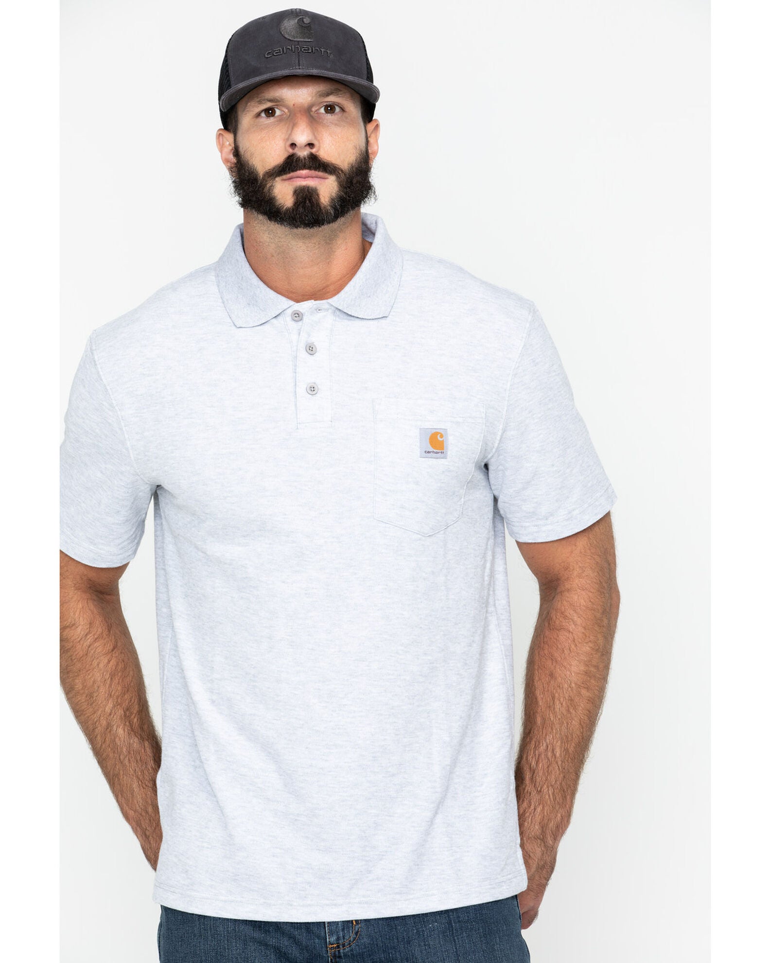 carhartt white polo shirt