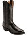 Image #1 - Justin Uniform Western Boots - Round Toe, Black, hi-res