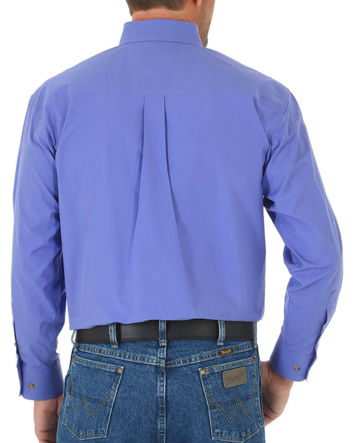 Image #2 - George Strait by Wrangler Men's Solid Long Sleeve Button Down Western Shirt , , hi-res
