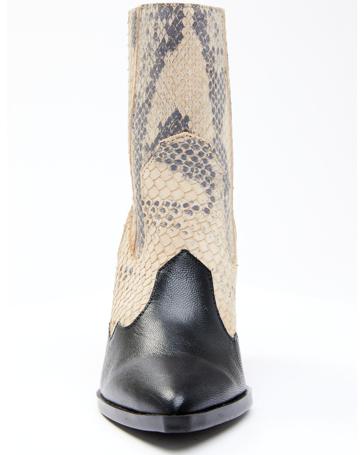 Image #3 - Dan Post Women's Snake Print Fashion Booties - Round Toe, Black, hi-res