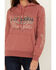 Image #3 - Wrangler Women's Logo Horse Graphic Hoodie, Rust Copper, hi-res