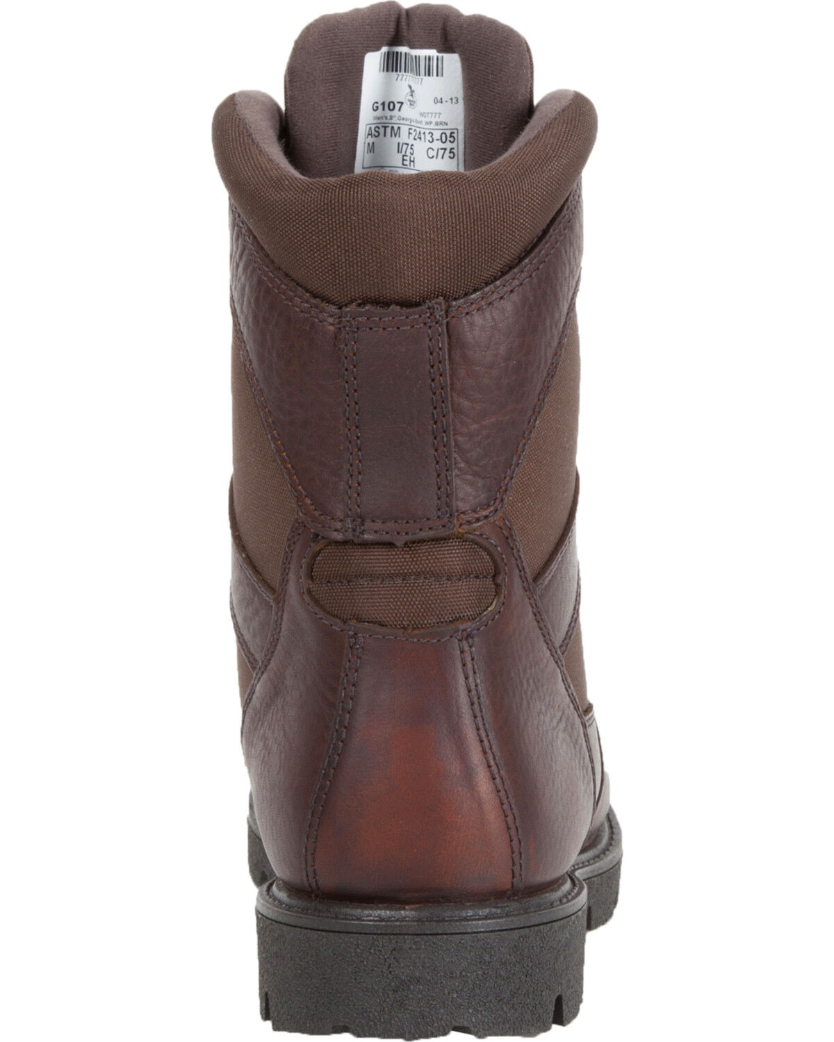 Image #7 - Georgia Men's Homeland Waterproof Work Boots - Soft Toe , Brown, hi-res