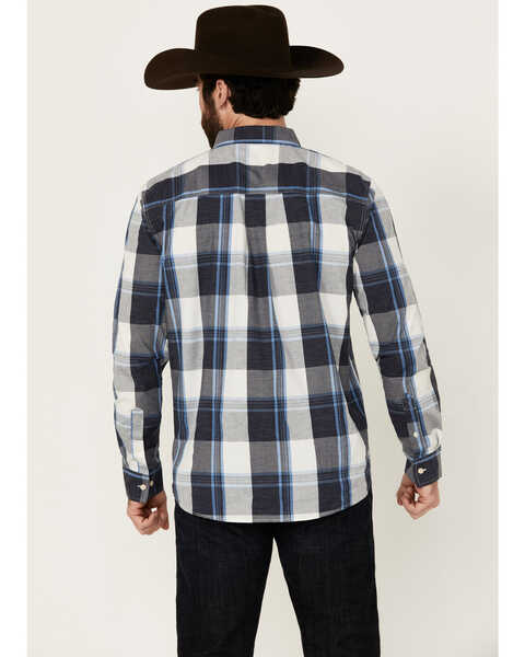 Image #4 - Cody James Men's Gallop Plaid Print Long Sleeve Button-Down Stretch Western Shirt - Big, White, hi-res