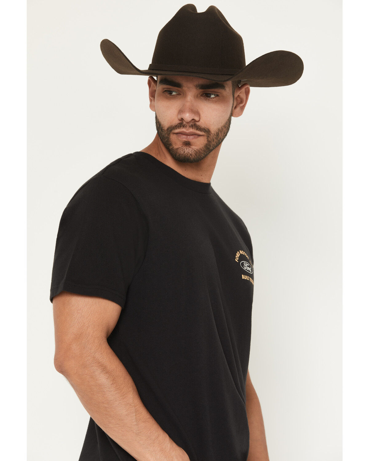 Image #3 - Brixton X Ford Men's Built Tough Short Sleeve Graphic T-Shirt, Black, hi-res