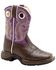 Image #1 - Durango Little Girls' Western Boots - Square Toe, , hi-res