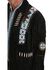Liberty Wear Eagle Bead Fringed Suede Leather Jacket - Big & Tall, Black, hi-res