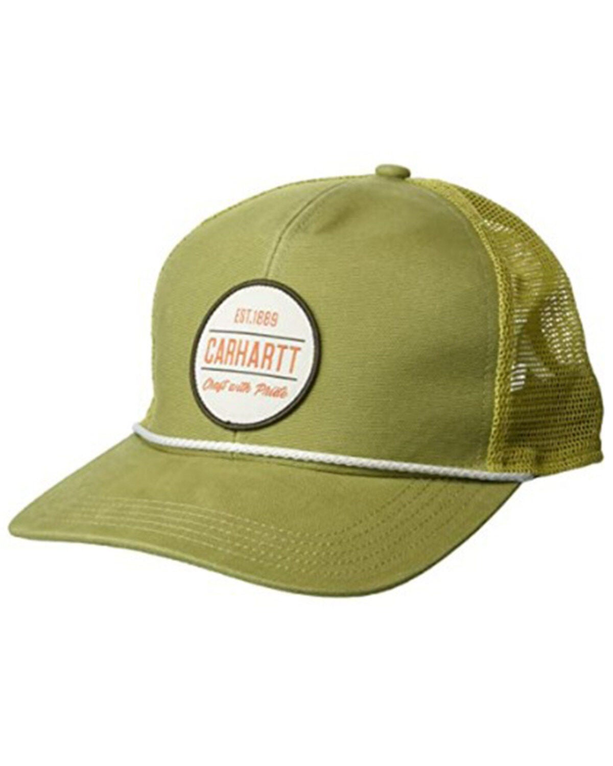 Carhartt Men's Craft Logo Patch Ball Cap, Olive, hi-res