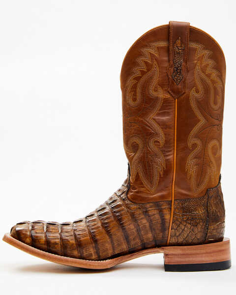 Image #3 - Cody James Men's Exotic Caiman Tail Skin Western Boots - Broad Square Toe, Brown, hi-res
