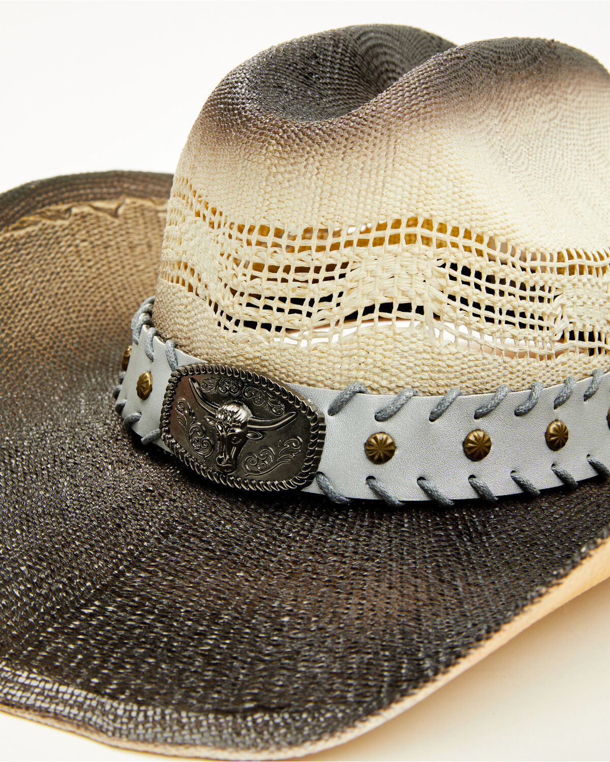Image #2 - Cody James Boys' Longhorn Luke Straw Cowboy Hat, Natural, hi-res