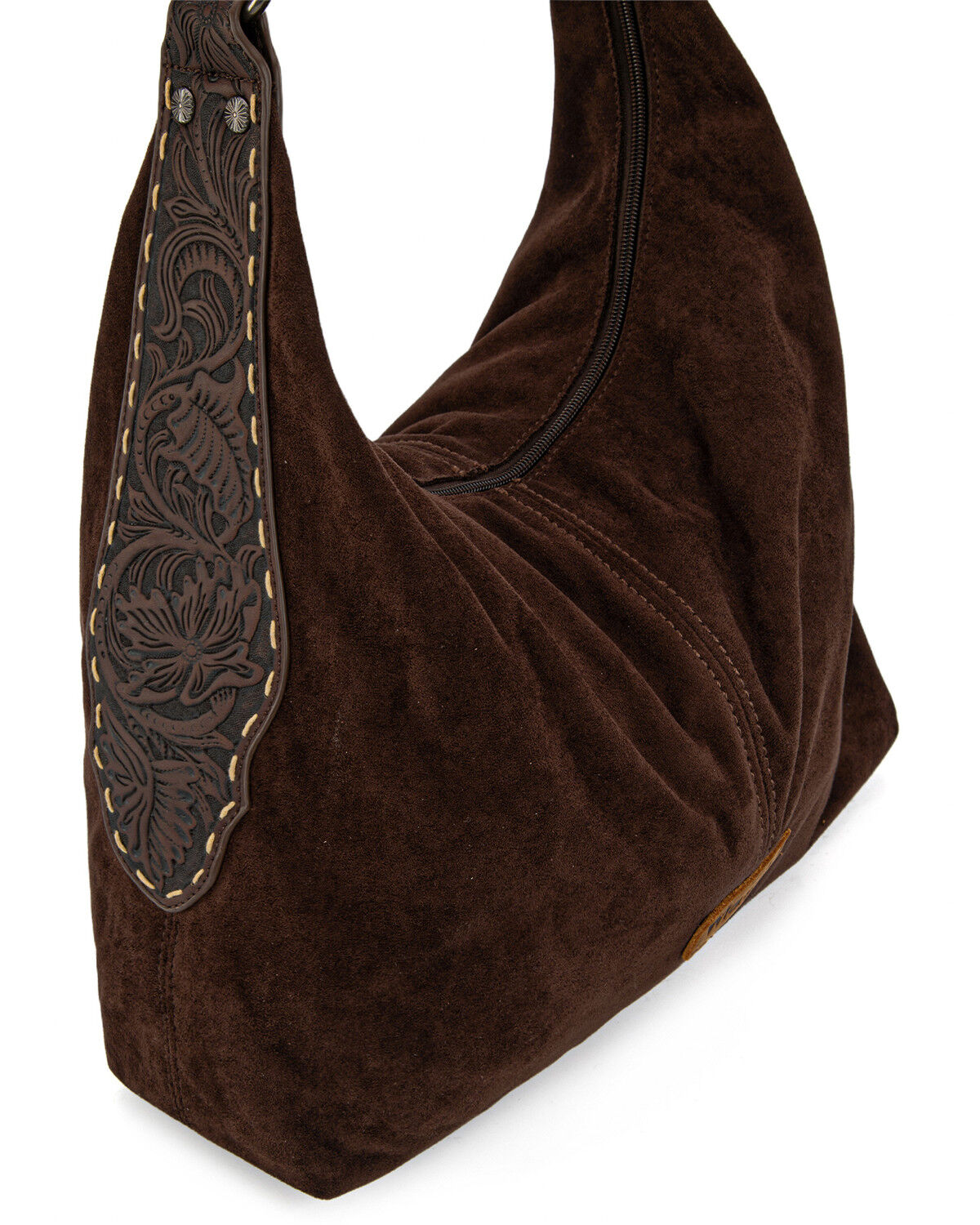 Wrangler Women's Floral Tooled Hobo Bag with Pouch