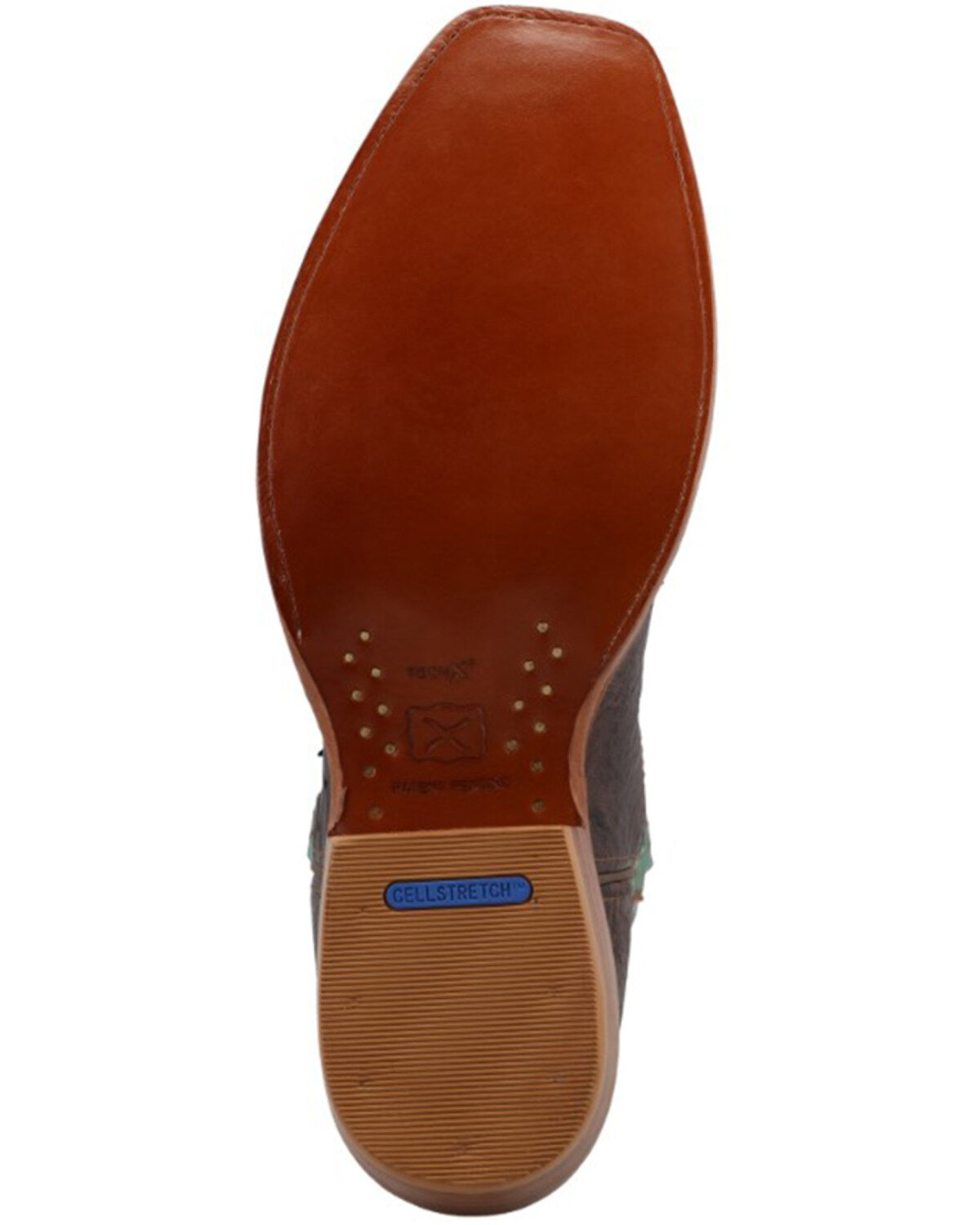 Image #7 - Twisted X Men's Reserve Exotic Full Quill Ostrich Western Boots - Square Toe, Jade, hi-res