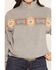 Image #3 - Ariat Women's Selena 1/2 Zip Pullover Sweatshirt, Grey, hi-res