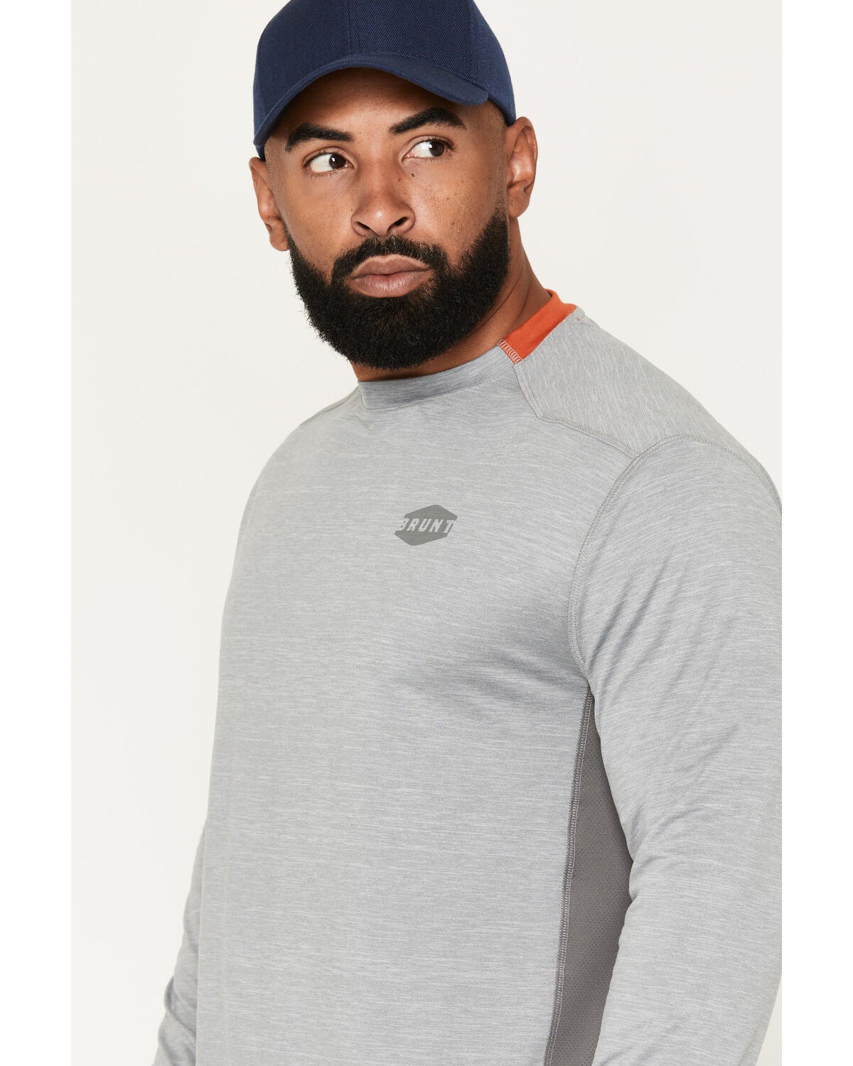 Image #2 - Brunt Workwear Men's The McKenna Tech Long Sleeve Work Shirt, Light Grey, hi-res