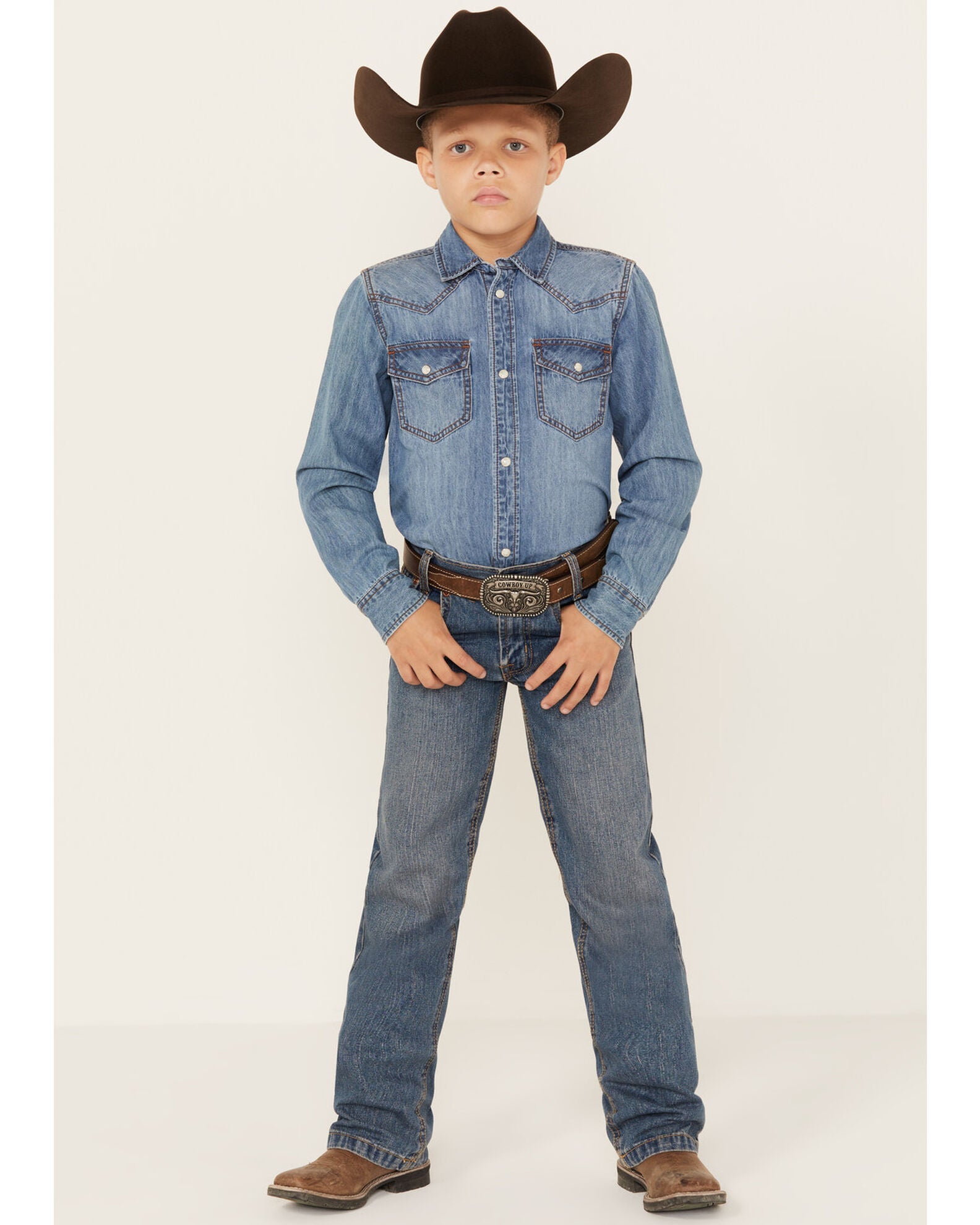 Cinch Boy's White Label Slim Relaxed Fit Jeans | Boot Barn
