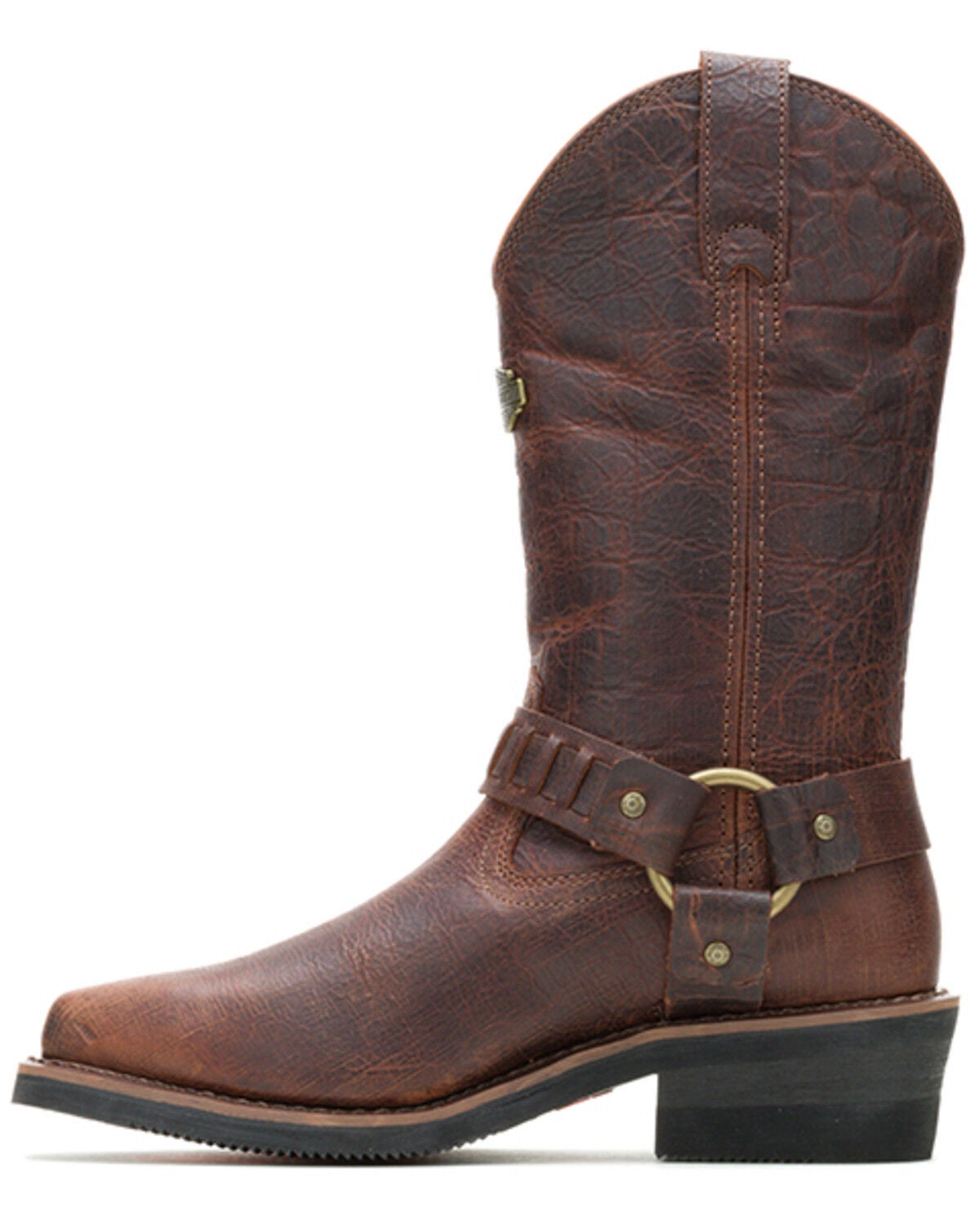 Image #3 - Harley Davidson Men's Pecos Motorcycle Western Boots - Snip Toe, Brown, hi-res