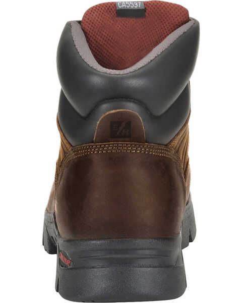 Image #6 - Carolina Men's 6" WP Composite Toe Work Boots, Dark Brown, hi-res