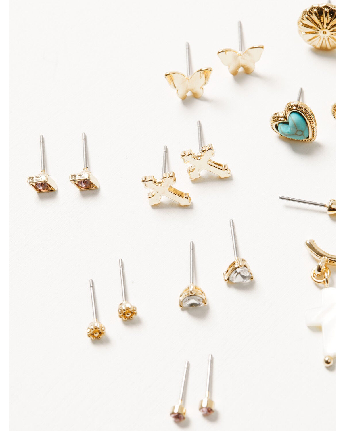 Image #3 - Shyanne Women's Western Cross Earring Set - 25 Piece, Gold, hi-res