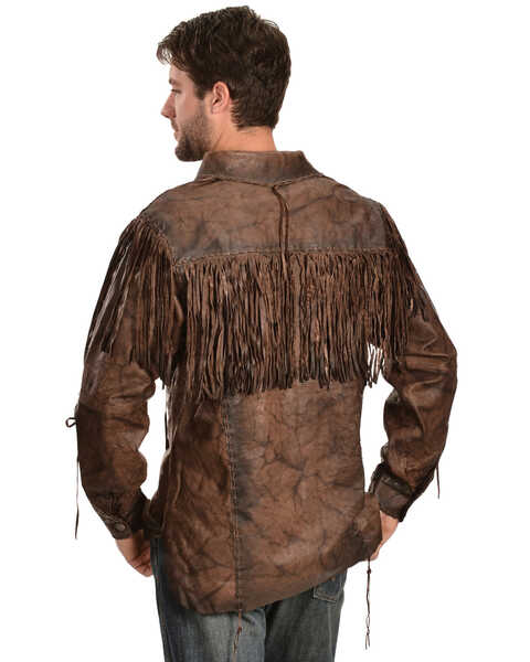 Image #3 - Kobler Leather Men's Chirikahua Leather Shirt, Brown, hi-res