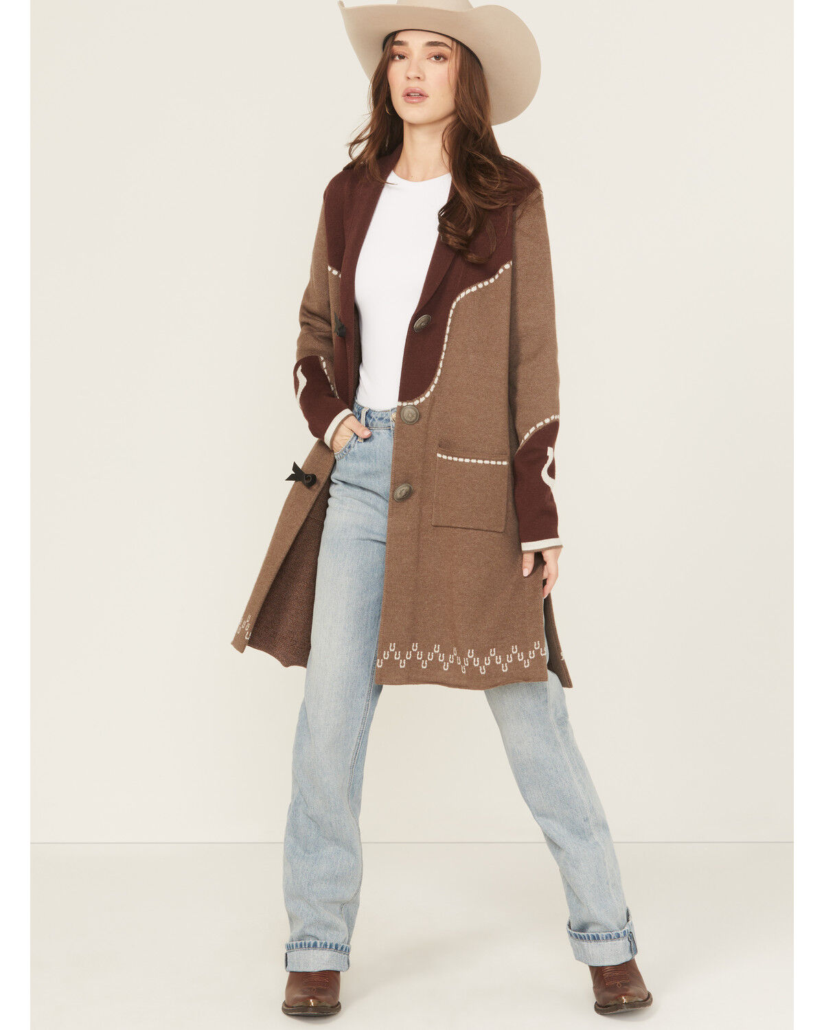 Image #1 - Cruel Girl Women's Duster, Grey, hi-res