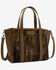 Image #1 - Wrangler Women's Cowhide Embossed Crossbody Tote Bag, Brown, hi-res