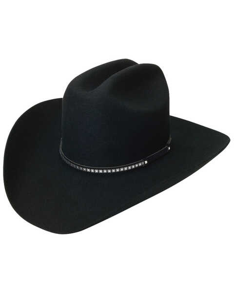 Silverado Felt Cowboy Hat, Black, hi-res