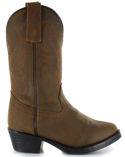 Image #2 - Cody James® Children's Round Toe Western Boots, Brown, hi-res