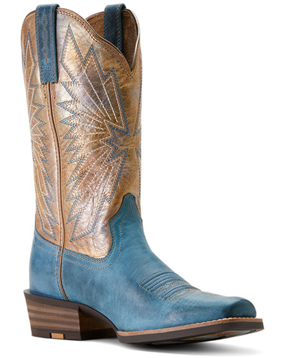 Ariat Women's Decatur Western Boots - Square Toe, Blue, hi-res