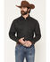 Image #1 - Ariat Men's Larsen Geo Print Long Sleeve Button-Down Western Shirt, Black, hi-res