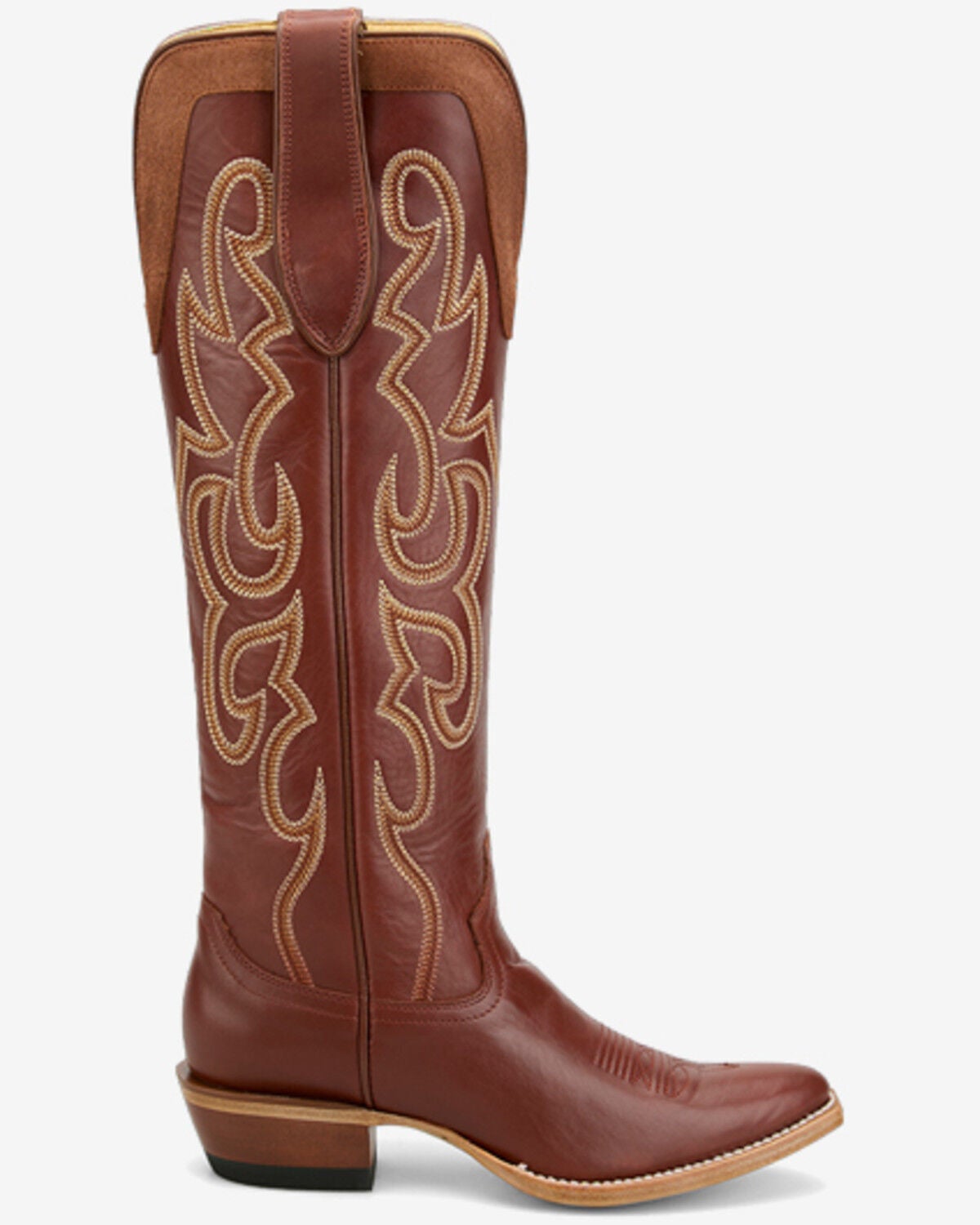 Image #2 - Justin Women's Ada Tall Western Boots - Snip Toe, Red, hi-res