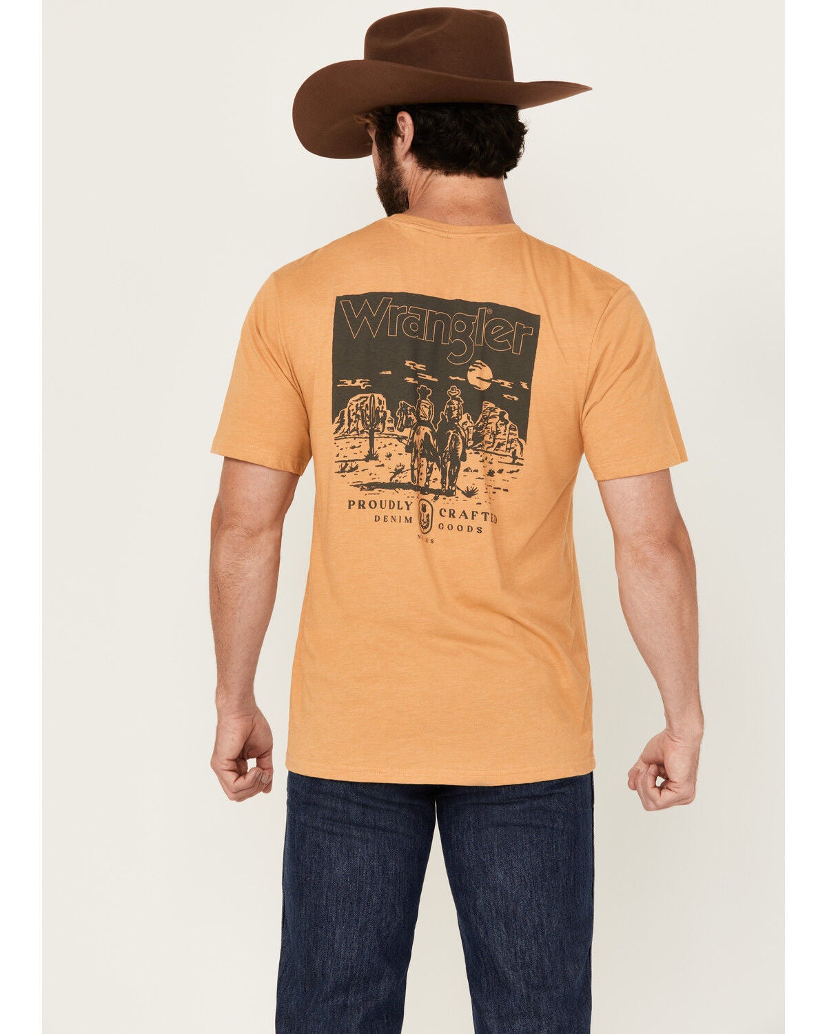 Image #1 - Wrangler Men's Scenic Cowboys Short Sleeve Graphic T-Shirt, , hi-res