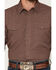 Image #3 - RANK 45&reg; Men's Geotastic Geo Print Rodeo Tech 2.0 Long Sleeve Snap Stretch Performance Western Shirt, Brown, hi-res
