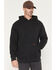 Image #1 - Hawx Men's Grit Garment Dyed Hooded Sweatshirt, Black, hi-res