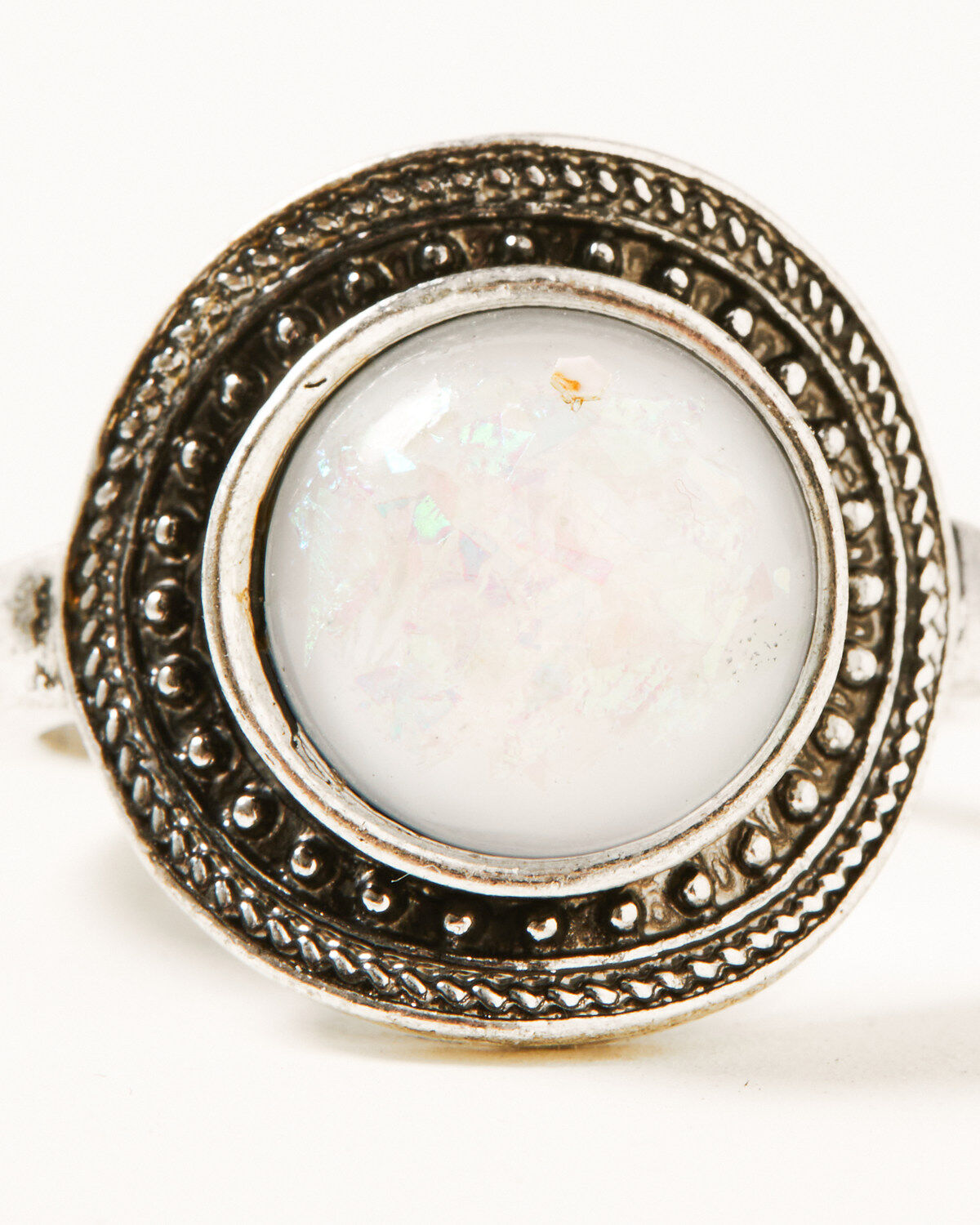 Image #3 - Prime Time Jewelry Women's Pink Marble & Silver Statement Ring Set, Silver, hi-res