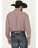 Image #4 - George Strait Wrangler Men's Checkered Long Sleeve Button-Down Stretch Western Shirt - Big, Wine, hi-res