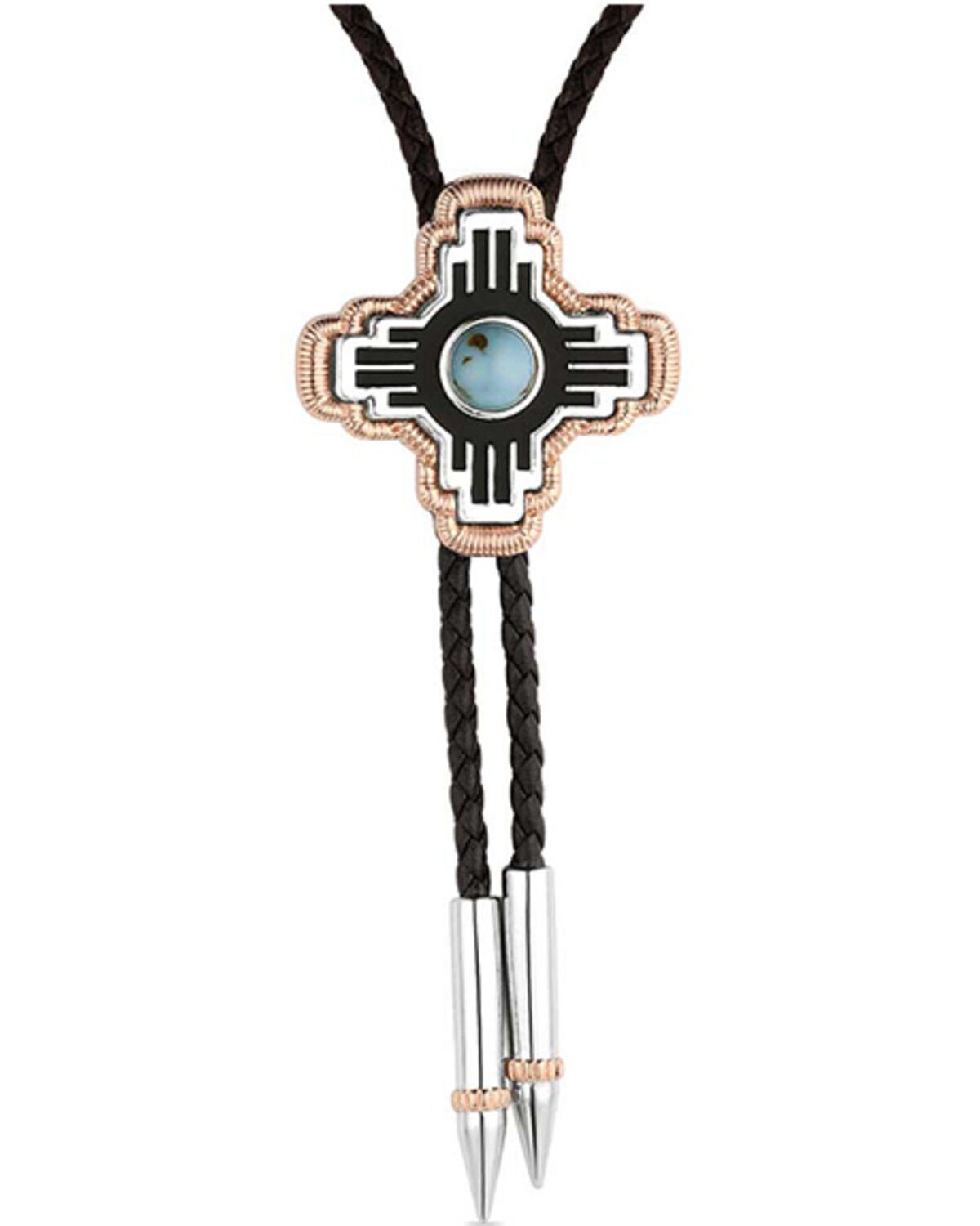 Image #3 - Montana Silversmiths Men's Sun Seeker Bolo Tie, Silver, hi-res
