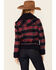 Image #4 - Powder River Outfitters Women's Red & Navy Plaid Button-Front Wool Sherpa Coat, Red, hi-res