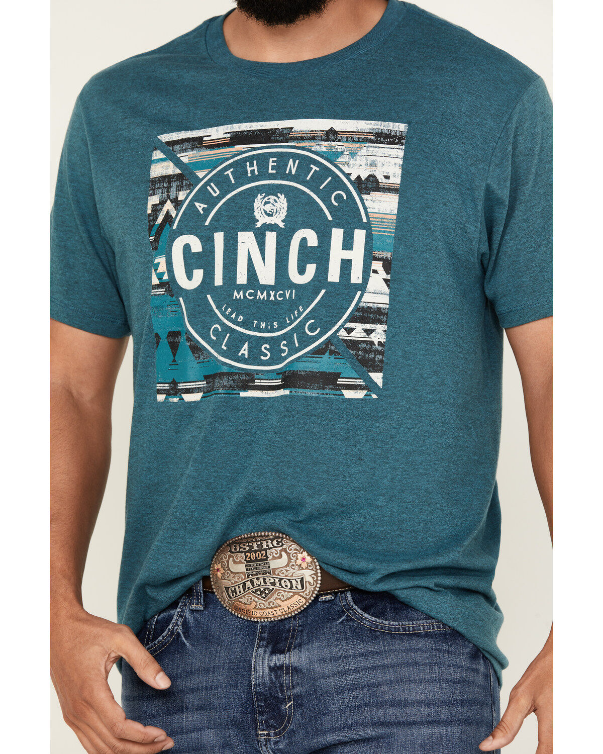 Image #3 - Cinch Men's Southwestern Print Logo Short Sleeve Graphic T-Shirt, , hi-res