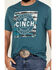 Image #3 - Cinch Men's Southwestern Print Logo Short Sleeve Graphic T-Shirt, Teal, hi-res
