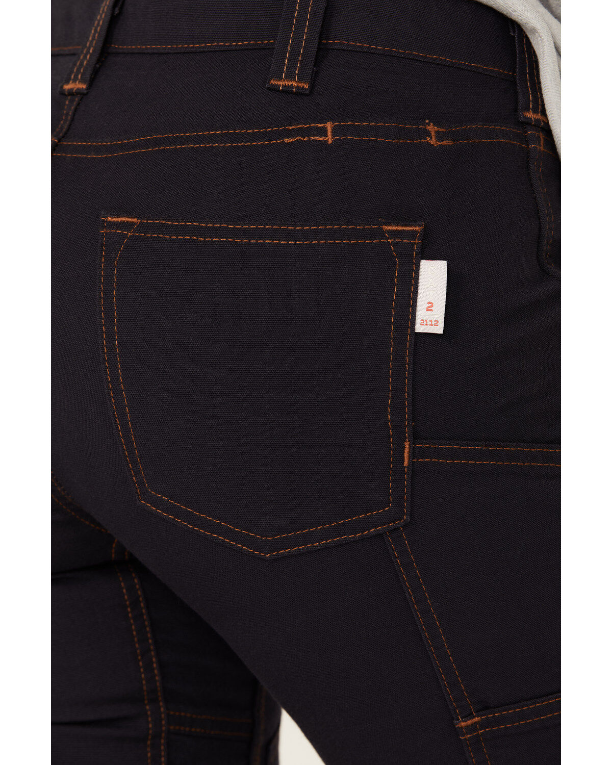 Image #3 - Dovetail Workwear Women's Britt Utility FR Canvas Stretch Work Pants, Navy, hi-res